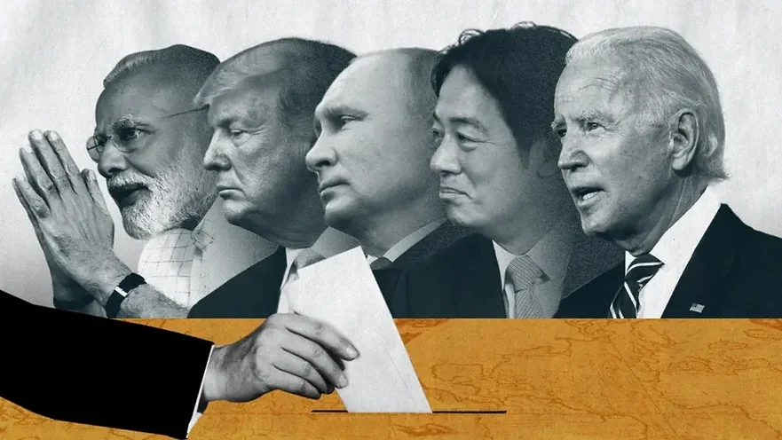 Menos nosotros ☹ votan todos: 64 elecciones en 2024