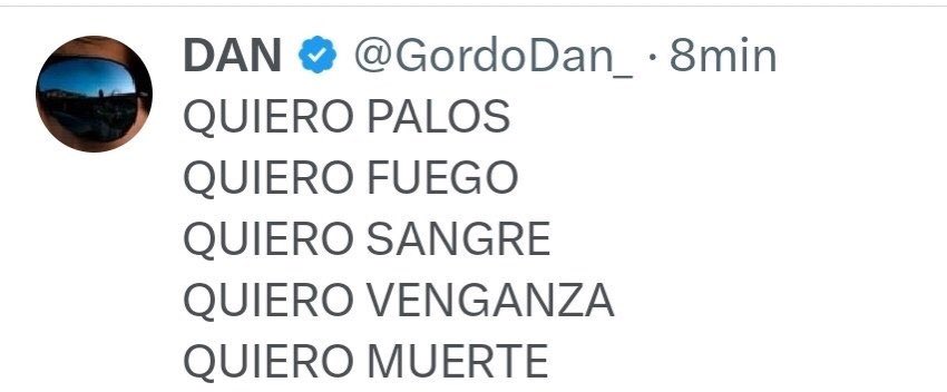 Palos, fuego, sangre, venganza, muerte