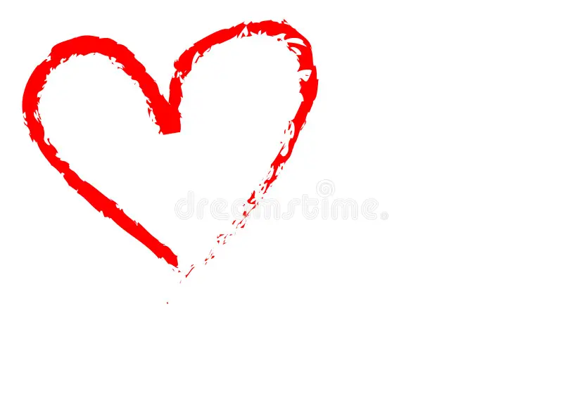 Línea roja – corazón partío –
