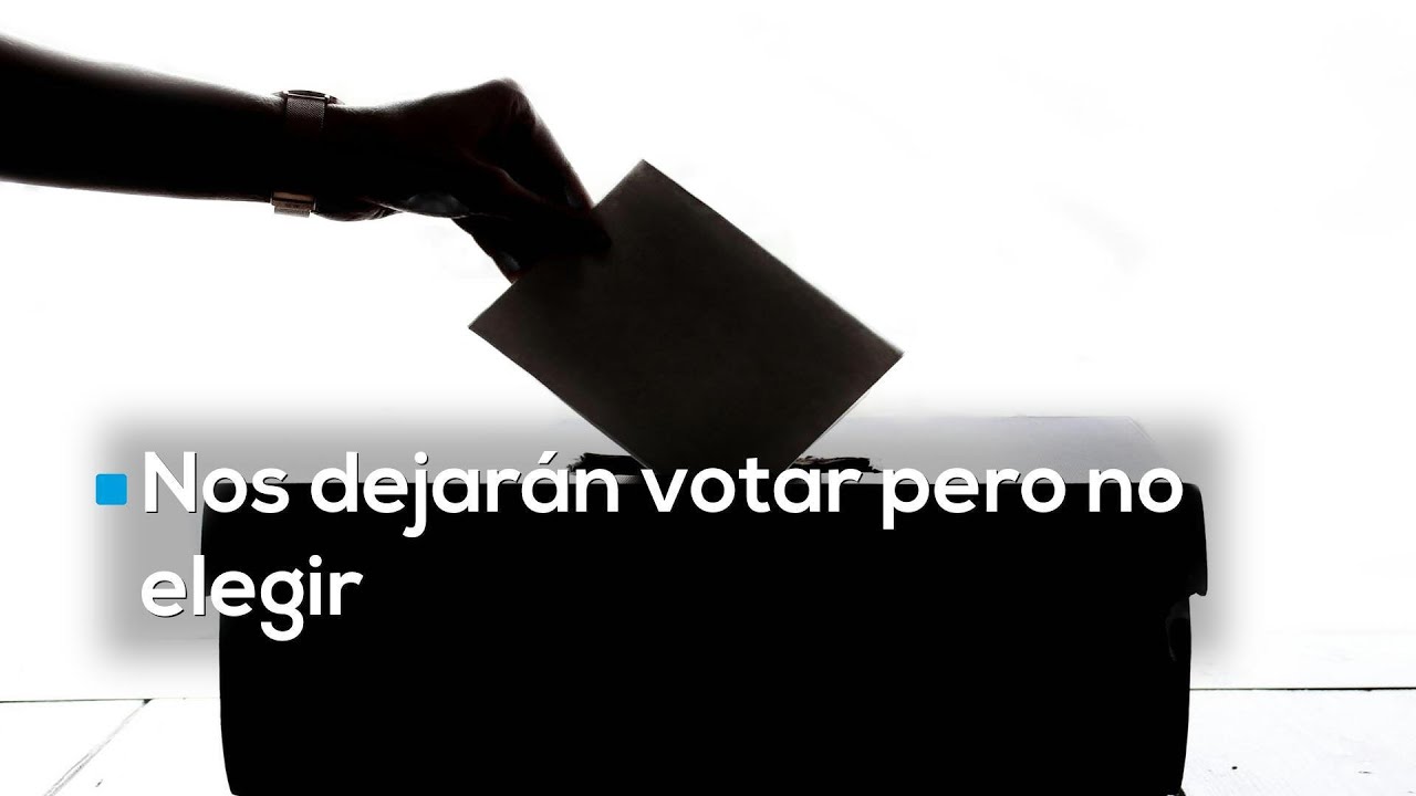 Simulacro: Votar, pero no elegir