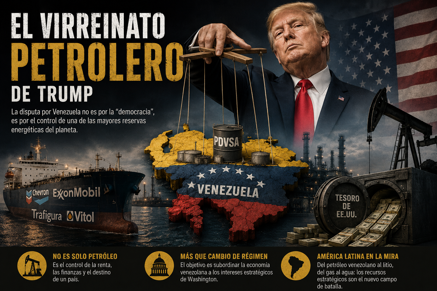 El virreinato petrolero: Trump y la disputa por la renta de Venezuela