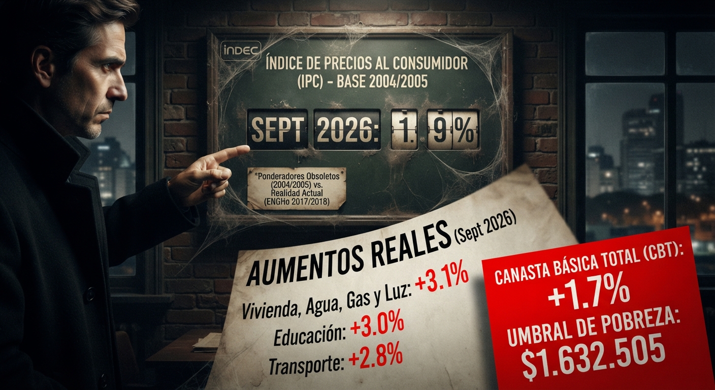 La Ficción del 1,9%: El impacto del IPC obsoleto y las tarifas ocultas en septiembre de 2026