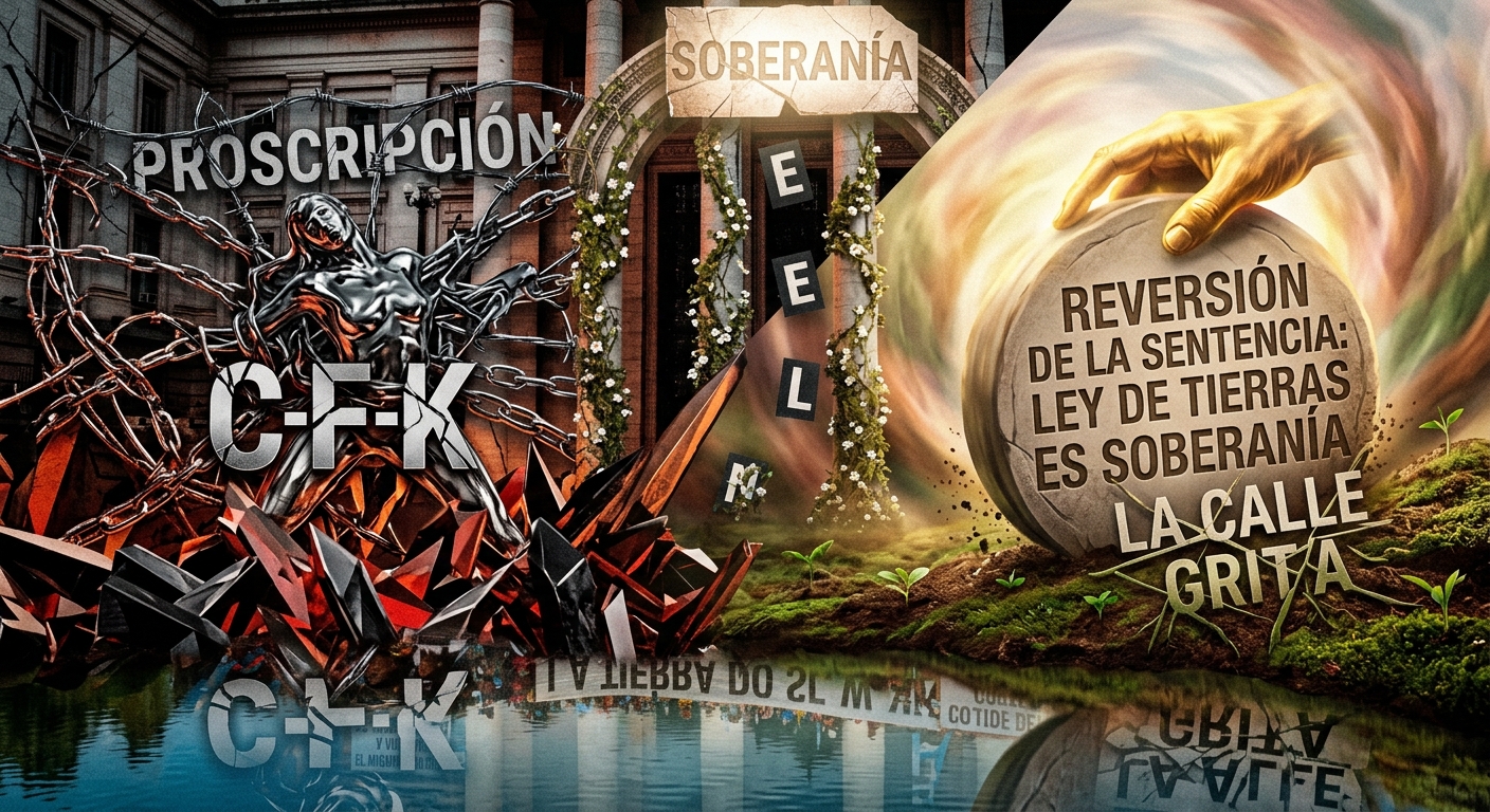 Se nota mucho: La presión popular reactiva la Ley de Tierras y la proscripción a CFK tensa el tablero