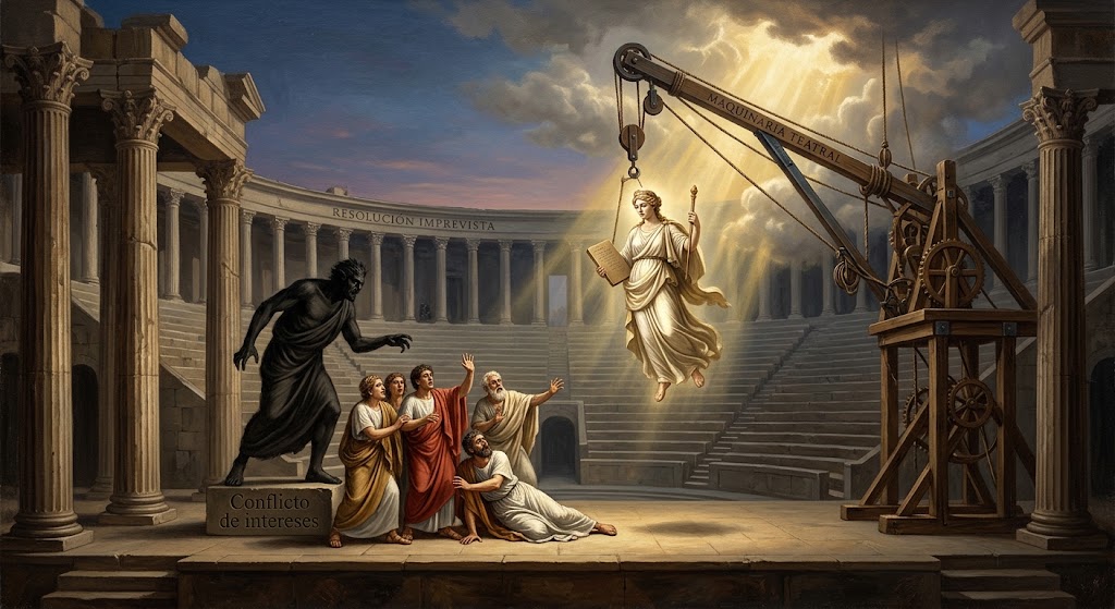 Deus ex machina: Cuando los algoritmos desplazan al conflicto de intereses